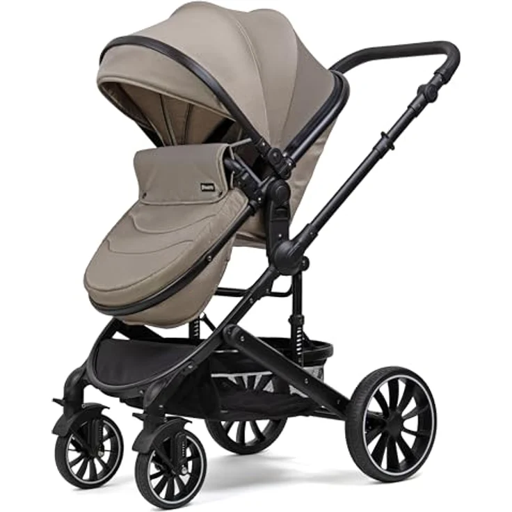 Pixini Kinderwagen Kalani 3in1 Kombikinderwagen, mehrfach verstellbar, höhenverstellbarer Schieber, glossy bronce – Bild 3