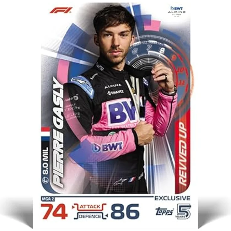 Topps Turbo Attax Formel 1 2024, Mega Tin Revved Up mit 66 Karten, einschließlich 6 LE's und 4 exklusiven Revved Up-Karten – Bild 5