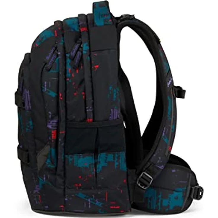Satch Pack Schulrucksack Set 3tlg. mit Schlamperbox und Sportbeutel, 30 Liter, Night Vision, 100% Recyclingmaterial – Bild 4