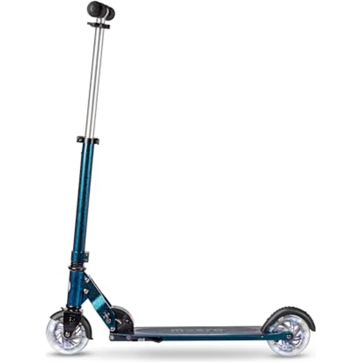 Micro Mobility Micro Sprite, Scooter mit LED-Rollen, höhenverstellbar, für Kinder von 5-10 Jahren, Perlglanz-Neochrom-Grün, SA0294 – Bild 3