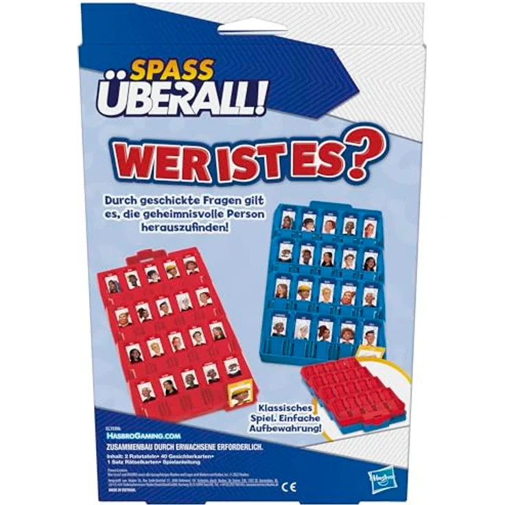 Hasbro Gaming Wer ist es? - Kompakt, Brettspiel für Kinder ab 3 Jahren, mit klassischen Spielmechaniken – Bild 5