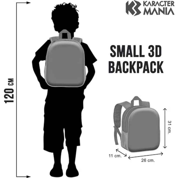 Marvel Hulk Superhuman-Kleiner 3D Rucksack, Grün, 26 x 31 cm, Kapazität 8,5 L, Vorschulrucksack mit 3D-Frontrelief – Bild 5