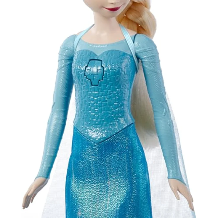Disney Frozen Spielzeug, singende ELSA-Puppe in charakteristischer Kleidung, singt Let It Go aus dem Disney-Film Die Eiskönigin, Geschenke für Kinder, HLW55 – Bild 6