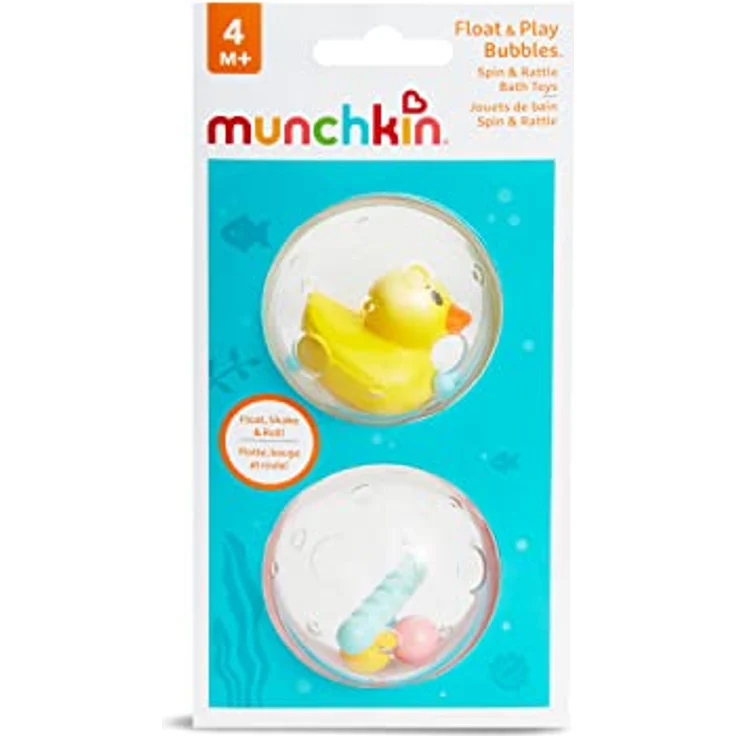 Munchkin Schwimmende Seifenblasen Badespielzeug, 2er-Pack, Modell Sortiert – Bild 3