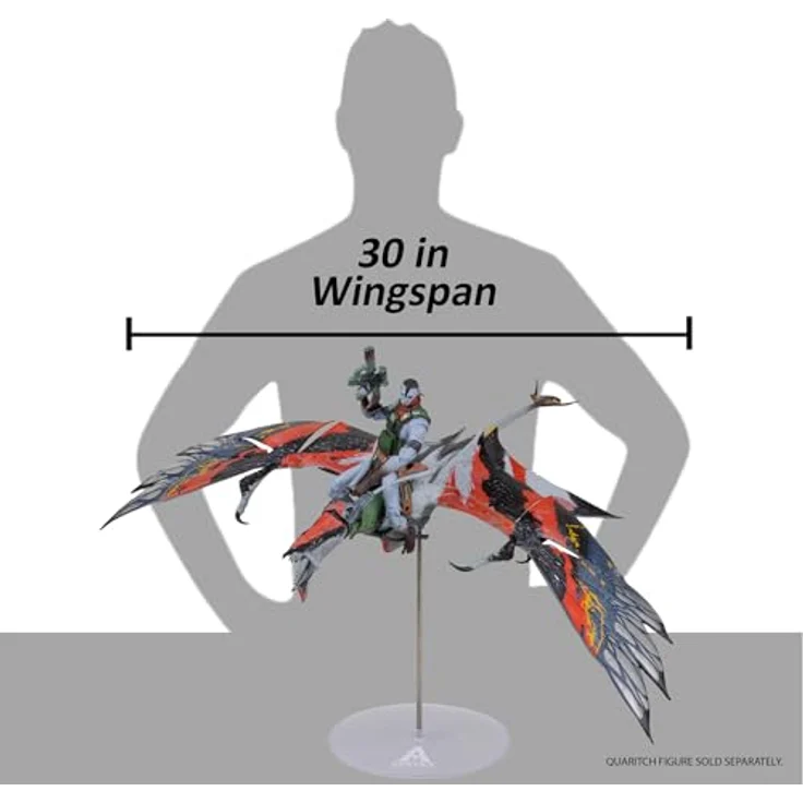 McFarlane Toys Avatar: Fire and Ash Actionfigur Quaritch's new Banshee, detailreich und beweglich, inklusive Ständer, kompatibel mit 7-Zoll-Figuren – Bild 8