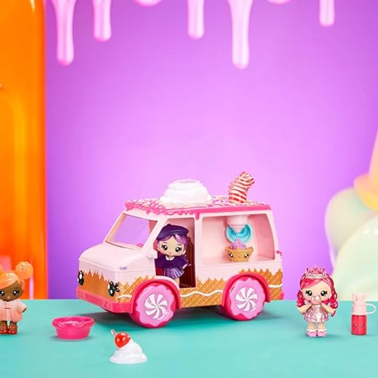 OTTO Spielzeug-Bus Yummiland Lipgloss Truck, inklusive Schlüsselanhänger, mit Yummiland-Tierfiguren und individualisierbare Lipgloss-Basis, cremefarben – Bild 5