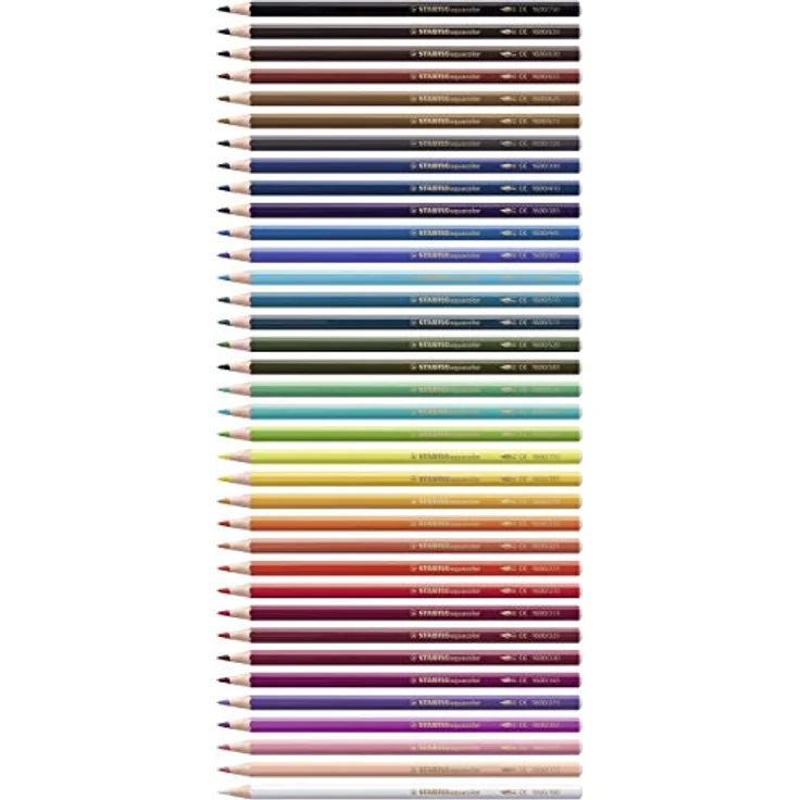 STABILO aquacolor Aquarell-Buntstift - 36er Pack - mit 36 verschiedenen Farben - Hochwertiger, wasservermalbarer Buntstift – Bild 2