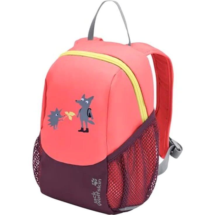 Jack Wolfskin Sprout Kinderrucksack, 20 cm x 15.5 cm x 25.5 cm, 100% Polyester, rosa (Sunset Coral) – Bild 1