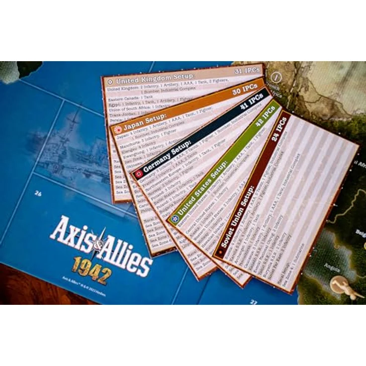 Avalon Hill Axis & Allies: 1942 Second Edition, Brettspiel für 2–5 Spieler zur strategischen Kriegsführung im 2. Weltkrieg, englische Version – Bild 6