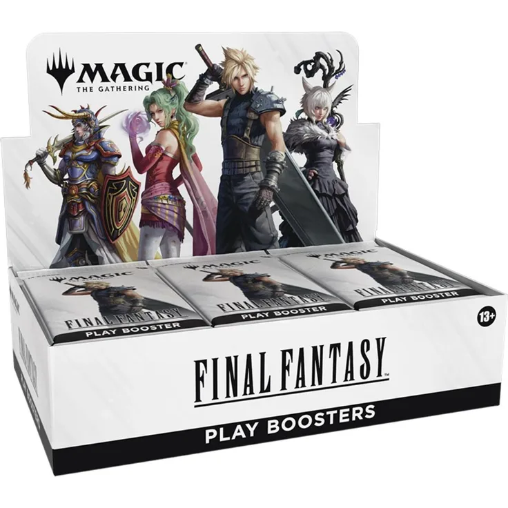 Wizards of the Coast Magic: The Gathering Final Fantasy Play-Booster Display, 30 Play-Booster Packs in Englisch, mit legendären Helden und Foilkarten
