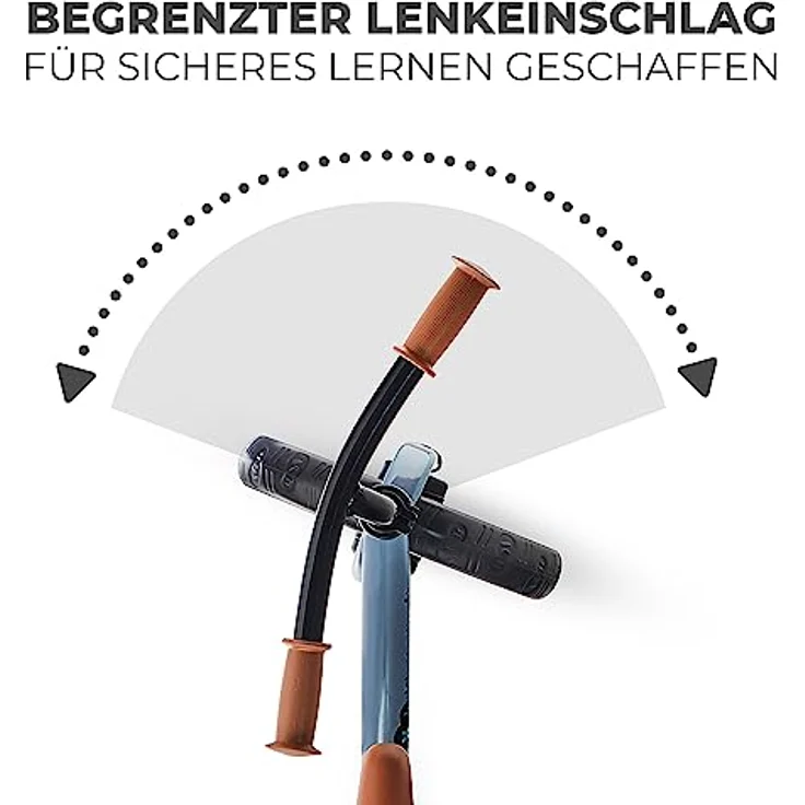 kk Kinderkraft 2WAY NEXT Laufrad ab 3 Jahre, Licht Lauflernrad, Kinder fahrader, 12 Zoll Räder, Höhenverstellbar Sattel und Lenker, Einfache Montage, Begrenzter Lenkeinschlag, Gummigriffe, Blau – Bild 4
