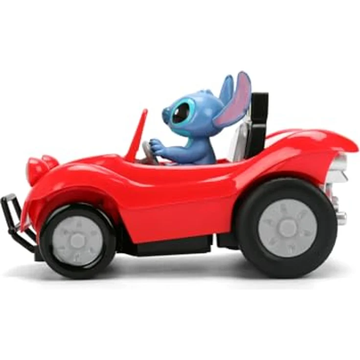 Jada Toys Disney Stitch RC Stitch Buggy, ferngesteuertes Auto (14 cm) mit 2,4 GHz 1-Kanal Steuerung, geeignet für Kinder ab 2 Jahren, inkl. Fernbedienung, rot – Bild 3