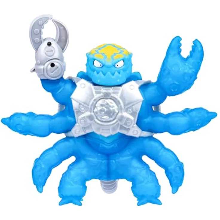 Heroes of Goo Jit Zu Hydro Sting Battle Scorpion, Sammelfigur mit 2 Angriffsmodi, dehnbar bis auf dreifache Größe, Wasser-Attacke und kompatiblem Sattel für Figuren zum Reiten