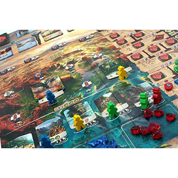 Rebel Gra Zginiona Wyspa Arnak, Brettspiel für 1-5 Spieler ab 14 Jahren, strategisches Inselabenteuer mit hochwertigen Materialien, mehrfarbig – Bild 5