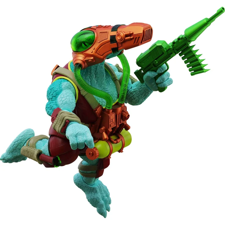 Boss Fight Studio Saurozoic Warriors Actionfigur Javvik Mosa Mosasaurus, detailreich, 15 cm, inklusive Zubehör in Blisterverpackung