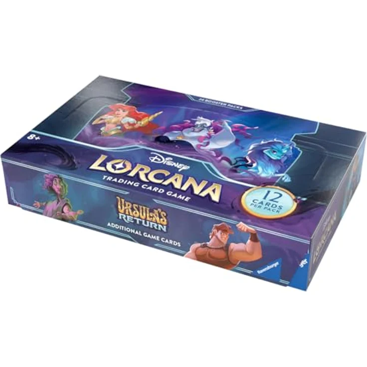 Ravensburger Spielverlag Disney Lorcana: Ursula's Return - Display mit 24 Booster Packs (Englisch) - Sammelkarten Booster mit zufälligen Karten aus der Disney Welt – Bild 2