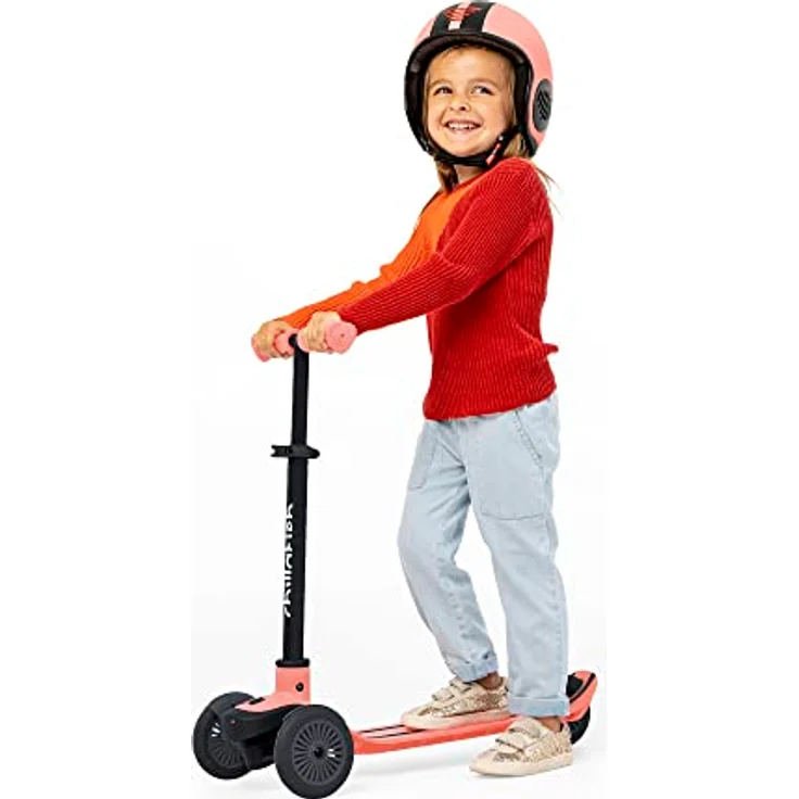Chillafish Scotti 3-Rad Scooter für Kinder, Lean-to-Steer mit Fußbremse, höhenverstellbarem Lenker und ABEC-5 Rädern, abnehmbar, CPSC01FLA – Bild 2