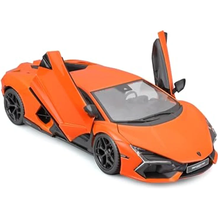 Bburago Lamborghini Revuelto, Realistisches Automodell im Maßstab 1:24, Diecast Replica mit zu öffnenden Türen, Orange, Offizielle Lamborghini Lizenz, Empfohlenes Alter 3+ Jahre – Bild 2