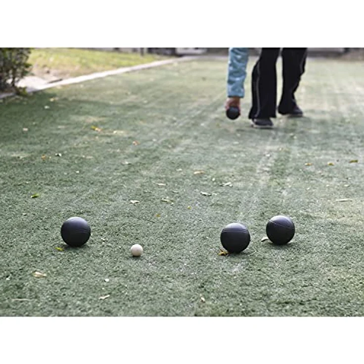 LAGUIOLE Petanque-Set, Boule-Spiele mit 6 Metallkugeln, Zielkugel und magnetischem Kugelfang – Bild 4