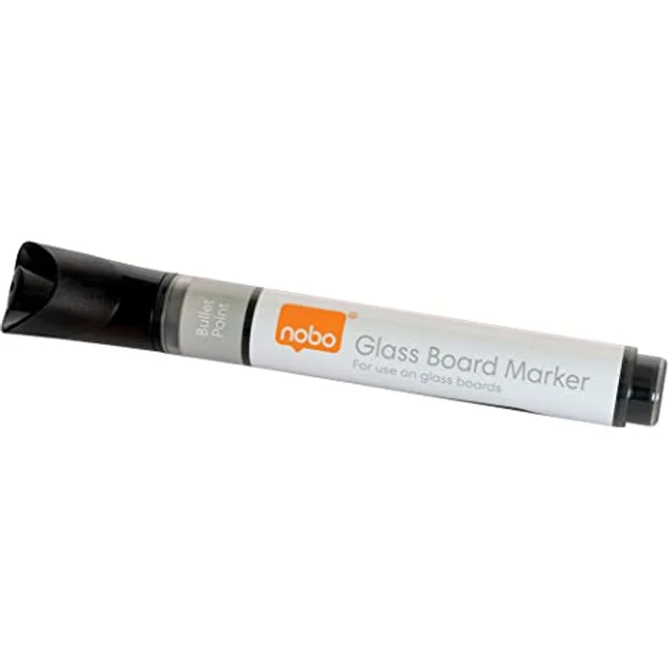 NOBO Glastafel Marker, Rundspitze 3 mm, schwarz, VE=4 Stück, trocken abwischbar – Bild 11