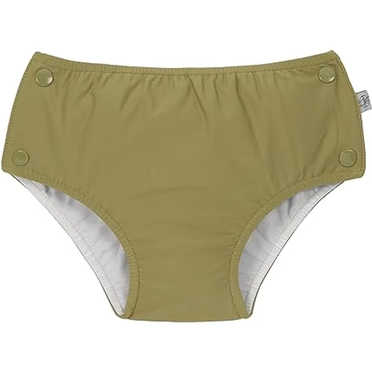 LÄSSIG Baby Kinder Schwimmwindel Badewindel mit Druckknöpfen/Snap Swim Diaper Moss, 03-06 Monate, Größe: 62/68