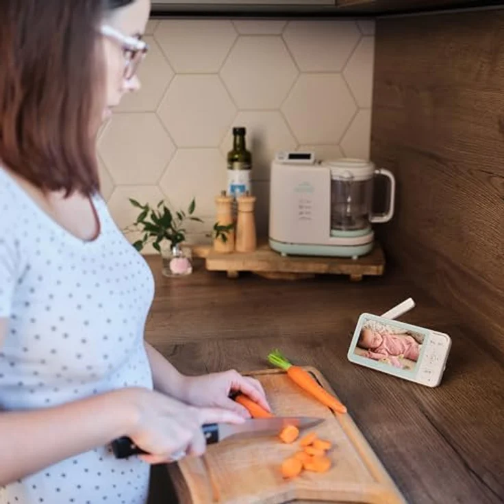 eta Video-Babyphone ETA Mimi, Babyphone-Kamera mit 300m Reichweite, Infrarot-Nachtmodus und 8 Schlafliedern – Bild 8