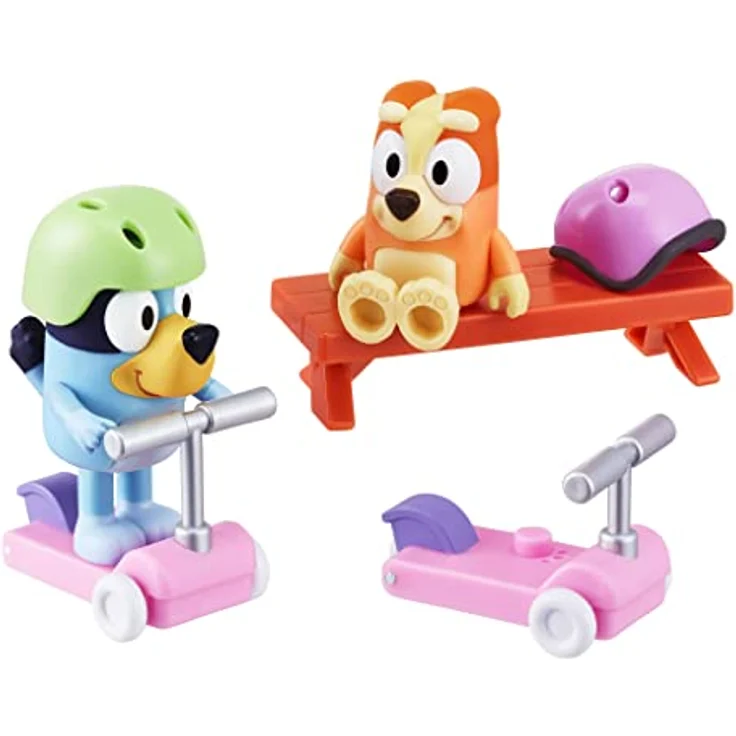 Bluey und Fahrzeug: Figuren (6,3–7,6 cm) mit beweglichen Gelenken, 2er-Pack – Bild 4