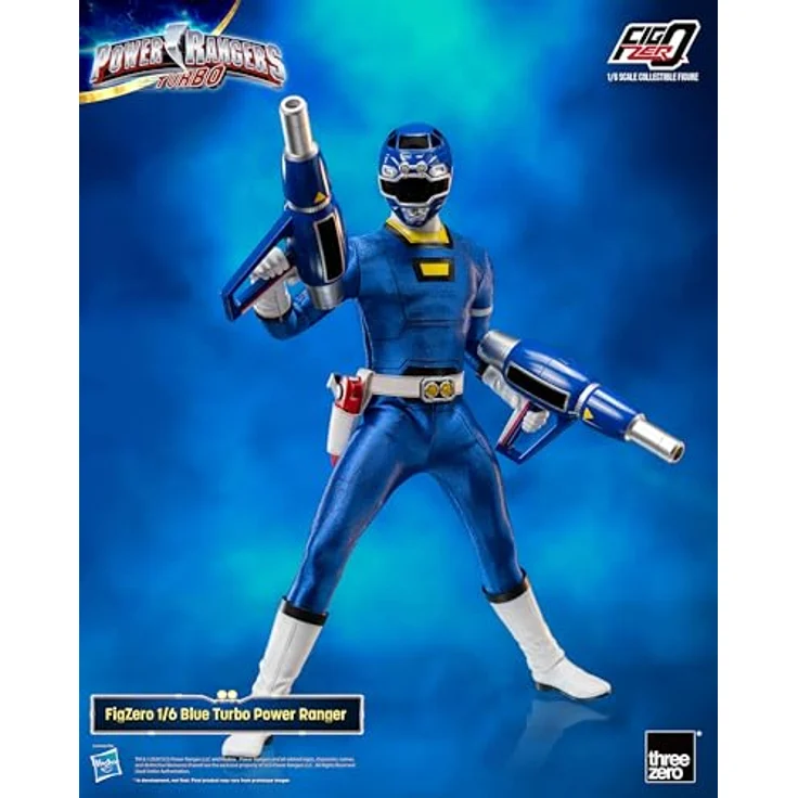 THREEZERO Power Rangers Turbo FigZero Actionfigur 1/6 Blue Turbo Power Ranger, 30 cm, mit austauschbaren Teilen und Zubehör – Bild 7