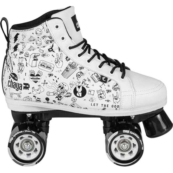 Chaya Roller Skates Sketch, Unisex für Herren und Damen in Weiß, 59mm/78A Rollen, ABEC 7 Kugellager, Art. nr.: 810673 – Bild 1