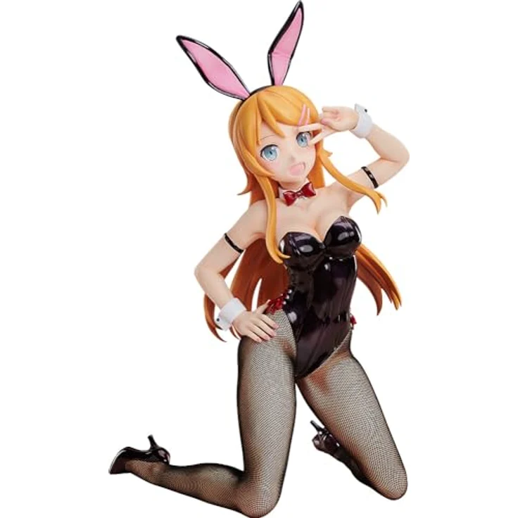 FREEing Oreimo PVC Statue 1/4 Kirino Kousaka: Bunny Ver. 33 cm, Sammelfigur im Hasenkostüm mit echten Netzstrumpfhosen – Bild 1