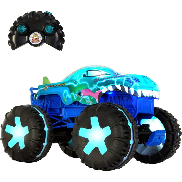 Hot Wheels RC-Monstertruck Monster Trucks Mega-Wrex Alive-Fahrzeug, mit Licht und Sound, interaktive Spielmodi - Preisvergleich