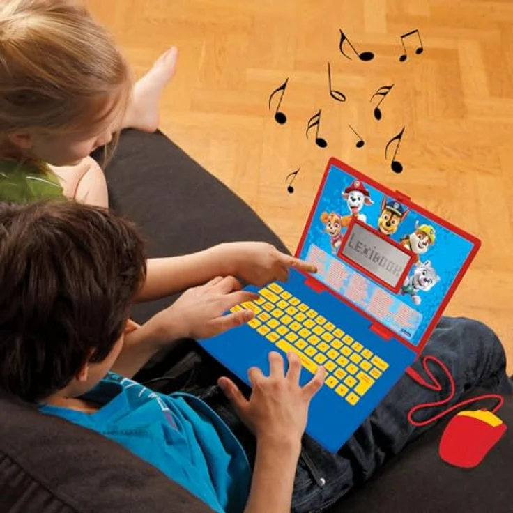 Lexibook zweisprachiger Lernlaptop Paw Patrol (JC598PAi17), 124 interaktive Lernaktivitäten in Englisch und Polnisch, 5,1 x 9,7 cm Bildschirm, ergonomische Maus und Tastatur – Bild 7