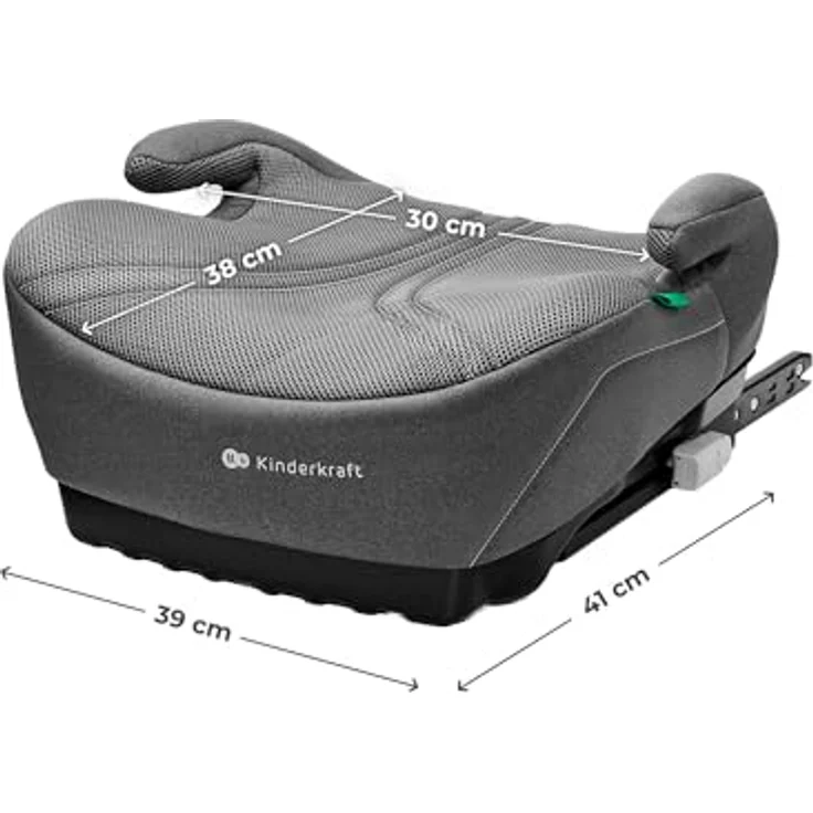 KinderKraft I-Boost 2 Pro, Autokindersitz in Grau mit sicherer Befestigung und ergonomischem Design – Bild 5