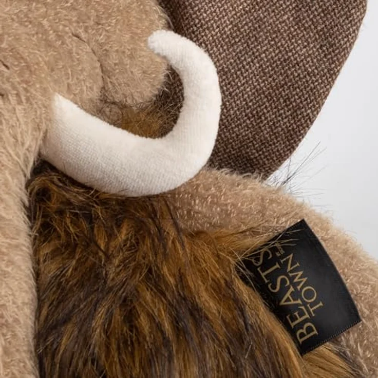 Sigikid Kuscheltier Mammut Hatmut BeastsTown, kuschelweich, 41 cm, waschbar bei 30°C, grau – Bild 9