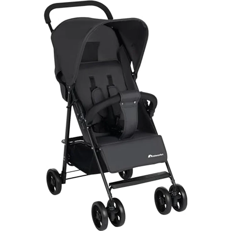 Bebeconfort Foggy, Baby Buggy Kinderwagen,0-ca. 3,5 Jahre, bis zu 15 kg, tragbarer & leichter Reisebuggy, Liegeposition für Neugeborene, kompakt faltbar, schwenkbarer Sicherheitsbügel,Mineral Graphite – Bild 1