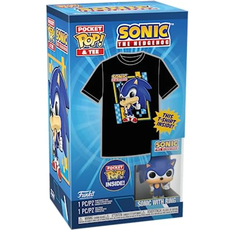 Funko Pocket POP! & Tee: Sonic - Für Kinder - Beflockt L - Sonic The Hedgehog - T-Shirt - Vinyl-Minifigur - Geschenkidee – Bild 5