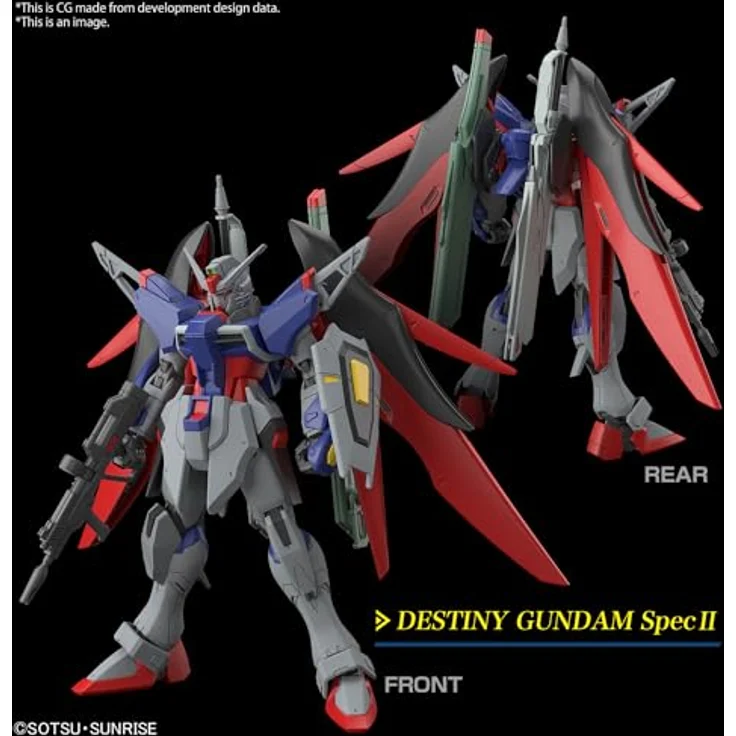 Bandai Gundam Zestaw Modelarski HG 1/144 Destiny Gundam Spec II mit Zeus Silhouette, inklusive Waffen und Effektteilen – Bild 4