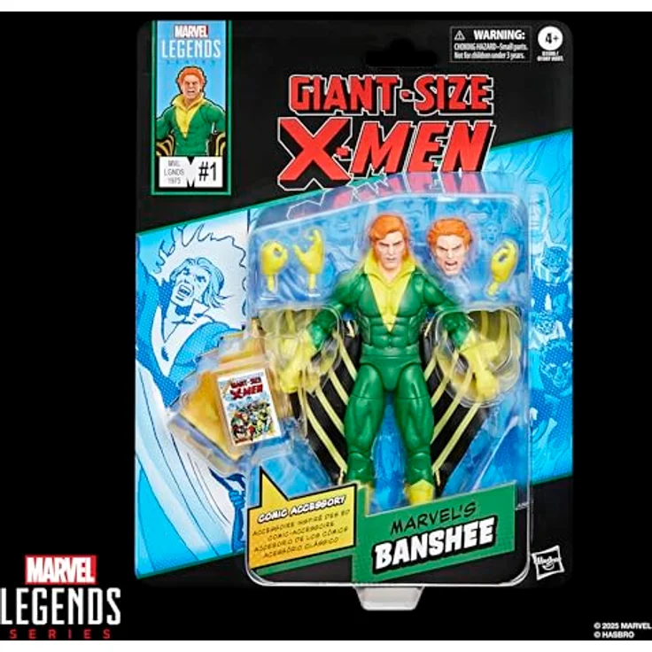 Marvel Legends Series Marvel's Banshee Action-Figur, 15 cm, mit 5 Accessoires und beweglichem Design, inspiriert von Giant-Size X-Men #1 (1975) – Bild 2