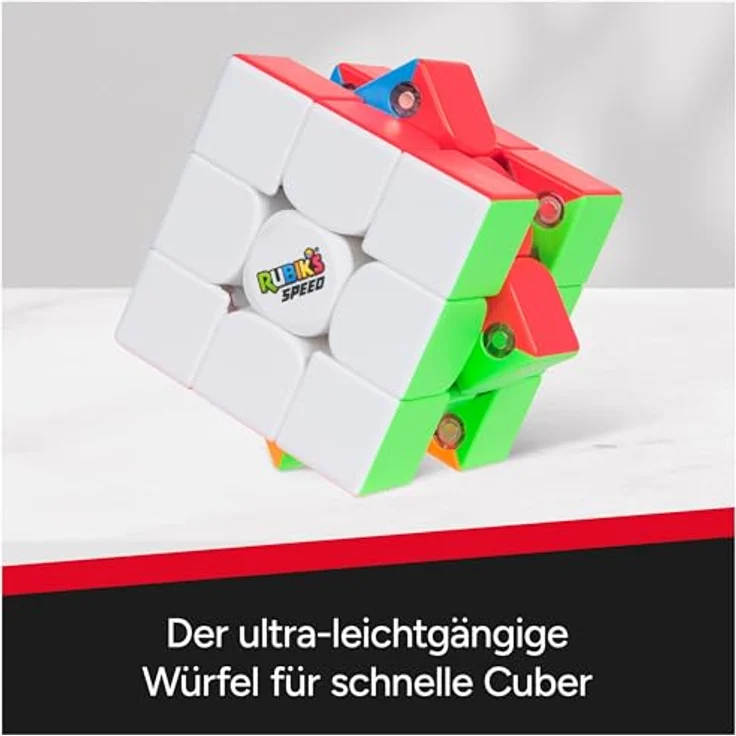 SPIN MASTER Rubiks 3x3 Speed Cube, Geschicklichkeitsspiel mit magnetischem Design, mehrfarbig – Bild 3