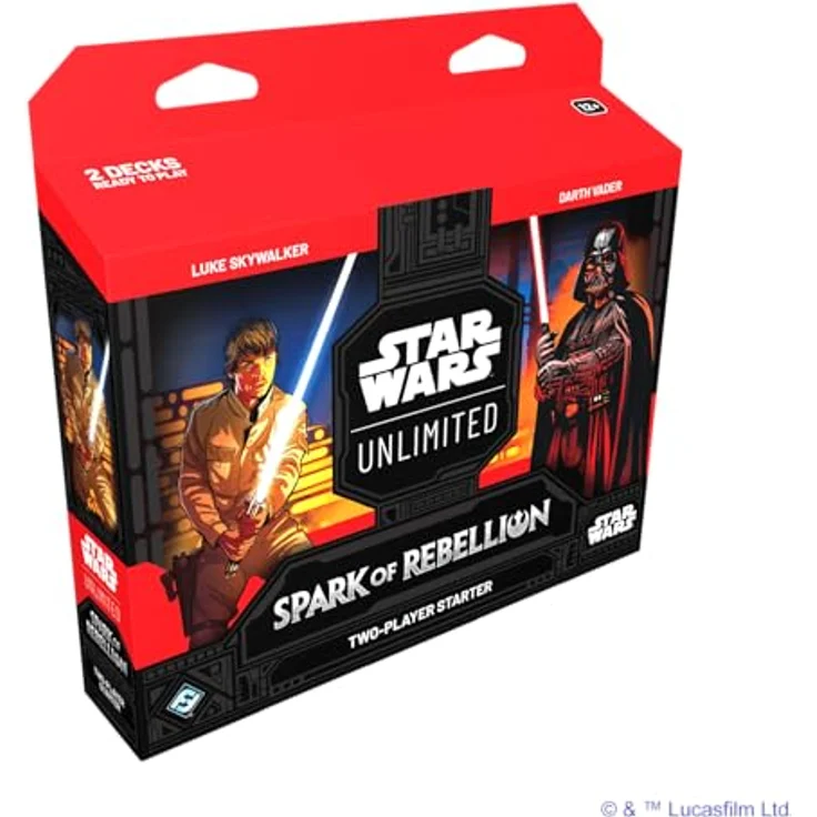 Fantasy Flight Games Star Wars: Unlimited – Spark of Rebellion Two-Player Starter - EN, Sammelkarte mit ikonischen Helden und Raumschiffen – Bild 2
