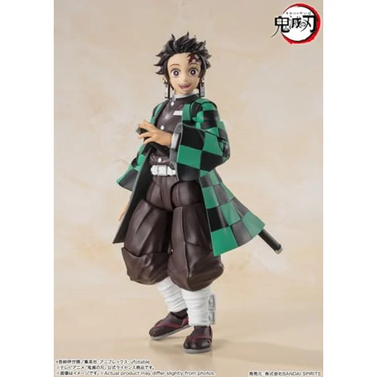BANDAI SPIRITS S.H. Figuarts Demon Slayer: Kimetsu no Yaiba Tanjiro Kamado, 14 cm Figurine mit optionalen Teilen und hoher Beweglichkeit – Bild 2