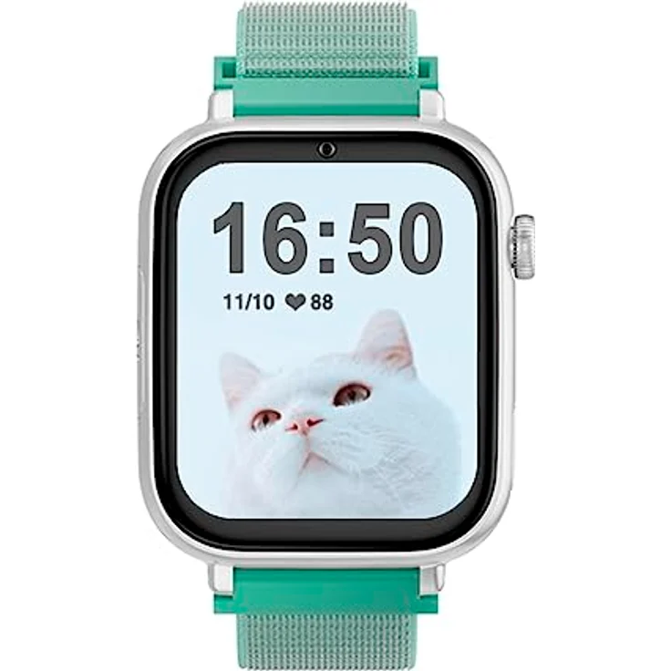 SaveFamily SaveWatch Plus 4G. Smartwatch für Kinder. Anruf, Video, Face ID, Anpassbare Bänder, UltraSlim, Hintergrundbilder, Musik, Bluetooth, App Store (Ocean) – Bild 2
