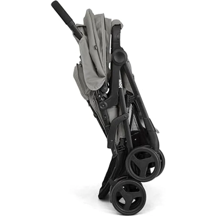 Joie Aire Twin Zwillingsbuggy, mit Regenverdeck, leicht und wendig, schwarz – Bild 5
