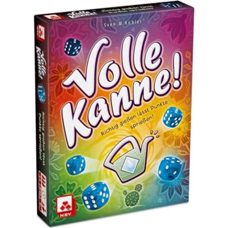 NSV VOLLE KANNE - Würfelspiel mit 5 Wasserwürfeln, 1 Block und Spielanleitung, für 2 Gärten – Bild 1