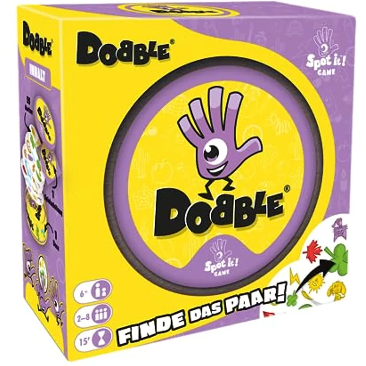 Zygomatic | Dobble Classic Eco | Familienspiel | Kartenspiel | 2-8 Spieler | Ab 6+ Jahren | 15 Minuten | Deutsch