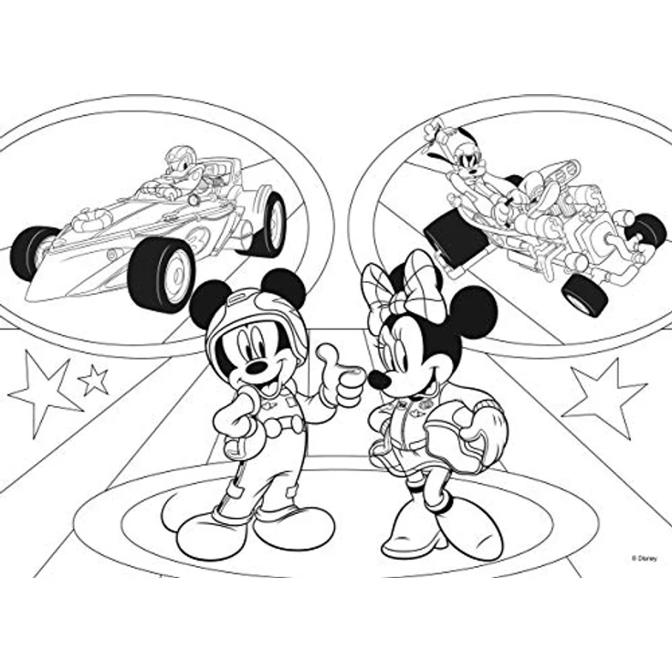Lisciani DISNEY Mickey Mouse Puzzle Double Face 2 in 1 mit Malrückseite, 24 Teile, 50 x 35 cm, fördert Logik und Geschicklichkeit für Kinder ab 3 Jahren – Bild 3