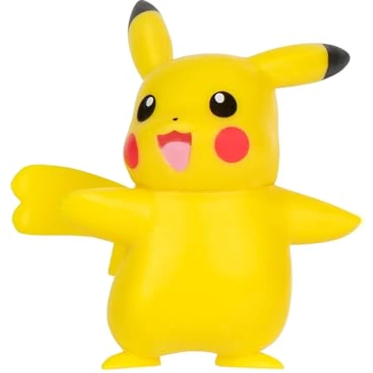 Pokémon PKW3056 Battle Figure Set, Lichtel (5 cm), Pikachu (weiblich), Flegmon (7,5 cm), authentische Sammelfiguren, offizielle Lizenz von Jazwares – Bild 3