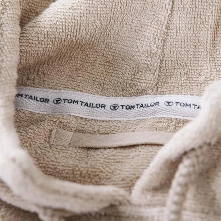 TOM TAILOR HOME Badeponcho COLOR BATH, Midilänge, saugstark aus 100% Baumwolle, mit Kapuze und Bauchtasche, auch in Kindergrößen – Bild 3
