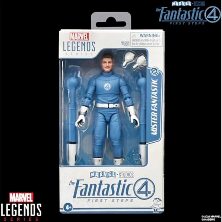 Marvel Legends Series Mister Fantastic Action-Figur, 15 cm große Sammelfigur mit 4 Accessoires und beweglichen Gelenken, inspiriert von Marvel Studios' Fantastic Four – Bild 2