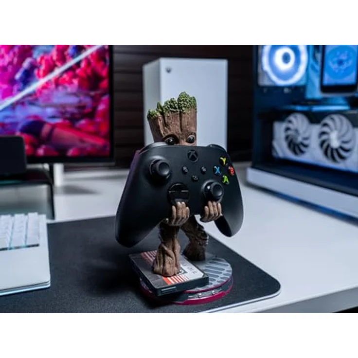 exquisite gaming Marvel Cable Guys Lade-Halter Smiley Toddler Groot 22 cm, intergalaktischer Kabelhalter für Controller und Handy – Bild 4